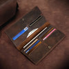 Horse Long Wallet Genuine Leather Hand-held Men&